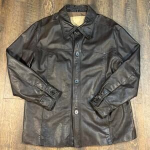 Men's Black Leather Jacket
